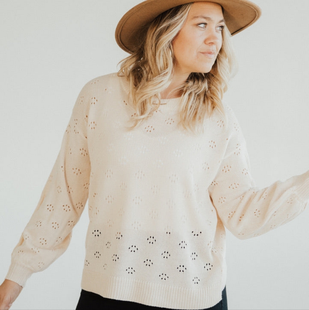 CJLA Rhett Eyelet Sweater